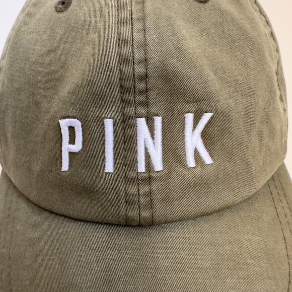 PINK Victorias Secret Baseball Hat Embroidered Adjustable Strap Cap 100% Cotton - Picture 2 of 10